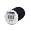 Beadalon Silk Thread, Size FF / .015 in, Black, 0.5