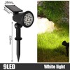 9-LED RGB Solar Spot Lights for Outdoor Landscaping – IP65