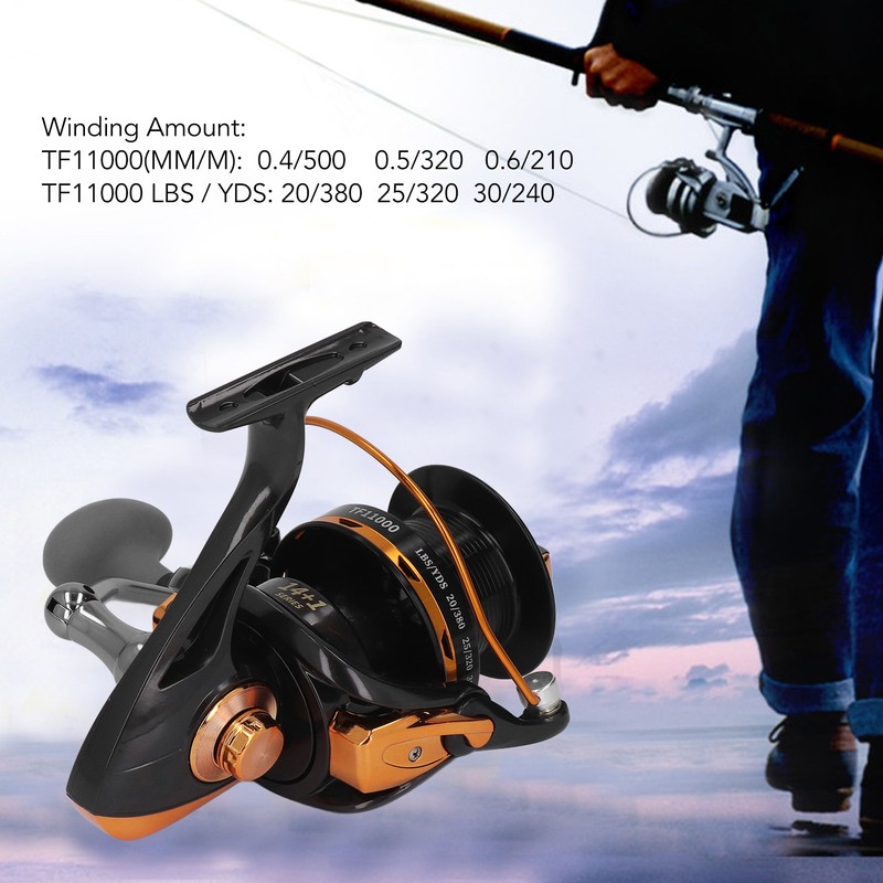 Spinning Fishing Reel Large Capacity Gapless Structure Spinning Reel for