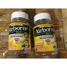 Airborne  Airborne Kids Immune System Support 2 pack of 21 Count (42 Gummies)