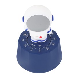 iplusmile Cartoon Astronaut Mechanical Timer Fun Study Countdown Reminder for Safe Learning Timer for Cooking Exercise Games and Management Blue