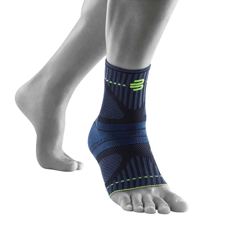 Bauerfeind(バウアーファインド）SPORTS ANKLE SUPPORT DYNAMIC 薄型3Dエアニット、通気性が良く動きやすい足首用サポーター【スポーツシリーズ 左右兼用１枚 XS～XXL ドイツ製】 (L, ブラック