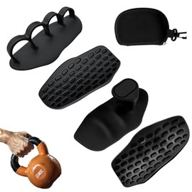 JBLJDWD 2 Pair Gym Grips, Anti-Slip Gym Hand Grips for Weight Lifting, Workout Gloves for Men and Women Weight Lifting Dumbbell Bar Pad Pull Up Grippers (Black)