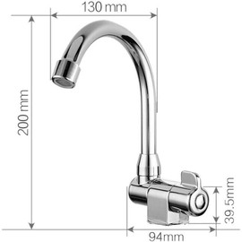 Folding Faucet, Product 360 Degree Rotation Single Handle Cold Water Faucet, Kitchen Bathroom Basin Accessories for Home Caravan Boat Camping RV Yacht