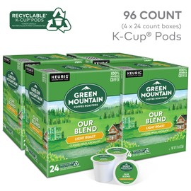 Green Mountain Coffee Roasters Our Blend Keurig Single-Serve K-Cup Pods, Light Roast, 96 Count