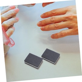 Healeved 50pcs Mini Block Nail File Dual Sided Fingernail Buffer for Manicure Pedicure Compact Portable Nail Care Tools for Home Salon Use