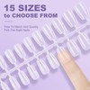 Nzakybbi Ballerina Tips for Gel Nails, Short Nail Tips, 240