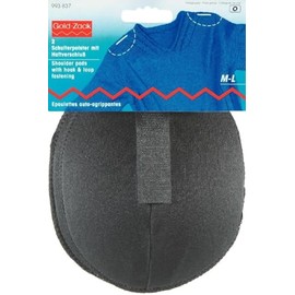 Prym Shoulder Pads Raglan with Hook and Loop Fastening Black M-L