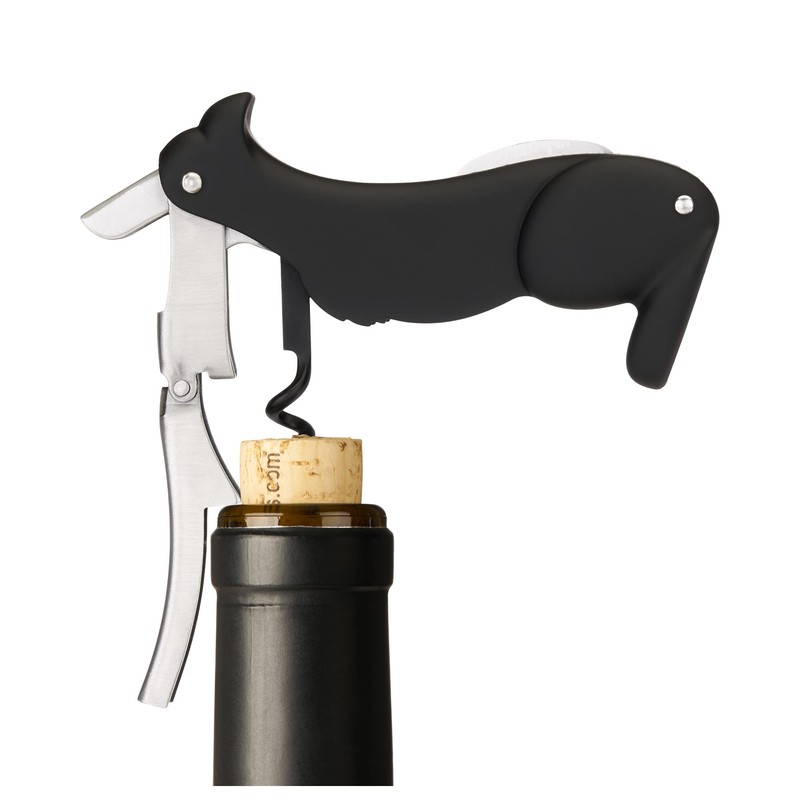 TrueZoo Buddy - Sacacorchos de doble bisagra, llave de vino,