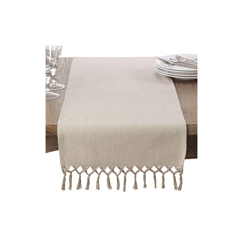 Knotted Tassel Table Runner