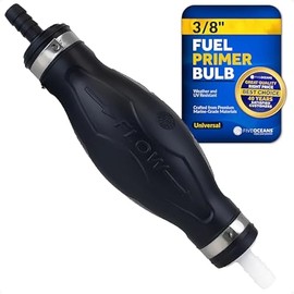 Five Oceans 3/8-Inch Primer Bulb for Outboard Motor, Boat Primer Bulb - Universal Primer Bulb Marine, Rubber Material - Large EPA/CARB Approved, Compatible with Ethanol Blended Fuels - FO4279