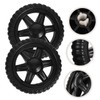 CHILDWEET 4pcs Rolling Cart Wheels Replacement for Shopping Trolleys Heavy