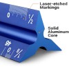 Hutou Blue Triangular Architect Ruler 12 Inch High Grade Aluminum