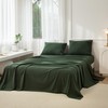 JIYUAN 100% Washed Cotton Sheet Set 4PCS Comfy Simple Style