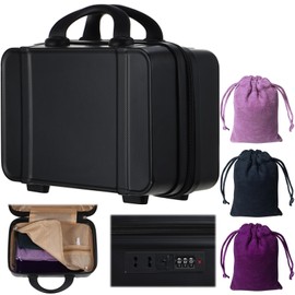 Adult Game Toy Storage Organizer Case Box Storage Bags, Reusable Discreet Lockable Toy Organizer Case with Zipper Lid for Women and Men