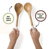 Folkulture Salad Servers or Salad Tongs, Wooden Utensils for Serving