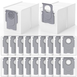 20 Pack QRevo Dust Bags Replacement for Roborock QV 35A, Qrevo S5V, Saros 10/10R, Z70, Curv/Curvx, Q Revo S/Pro/Plus/MaxV/Edge/ S5X/ S5A, S8 MaxV/Max Ultra Robot Vacuum Cleaner