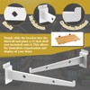 12 Inch Slatwall Shelf Brackets Set of 12, MQKIWAO Heavy