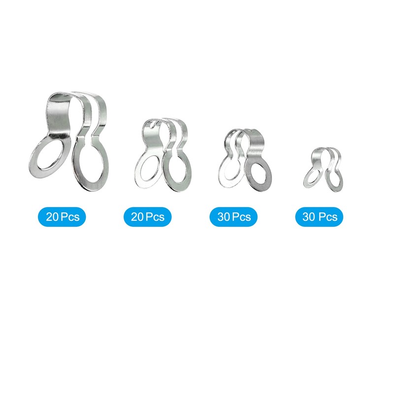 sourcing map Double Ring for 2.4/3/4.5/6 mm Fan Lamp Pull