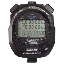 Olympia Sports 100 Lap Memory Stopwatch Timer - Black