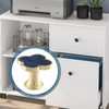 6 Pack Clover Cabinet Knobs Zinc Alloy Single Hole Pulls,Four-Leaf