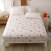 Feelyou Cute Strawberry Bed Sheet Set Soft Cotton Sheet Set