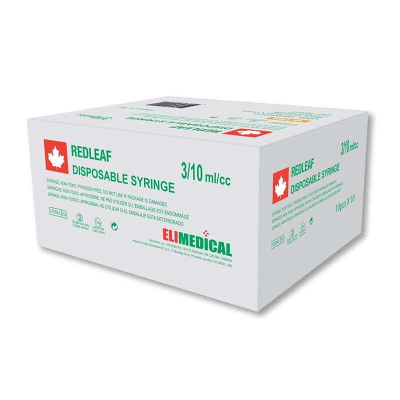 U100 Pieces 0.3 ml/cc 0.33 x 13 mm Plastic Multiple