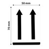 MD Labels Warning Labels on Roll 50 x 70 mm