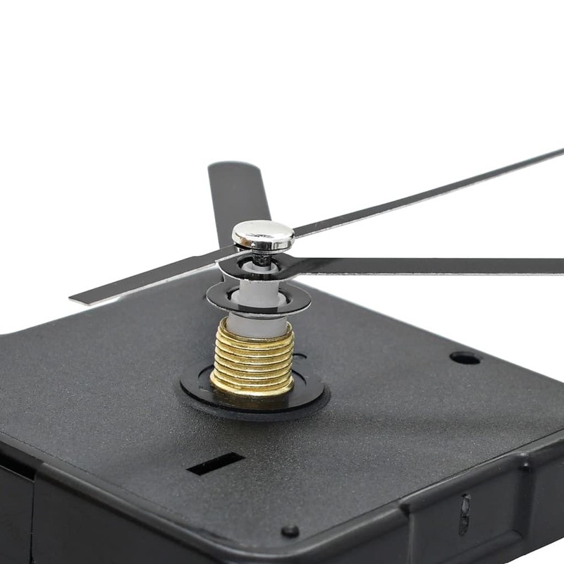 'vidaXL Black Quartz Clock Movement Kit - Easy Installation, Accurate