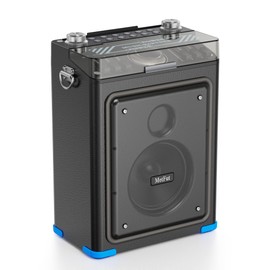 MetFut Professional Karaoke Machine, Powerful Bluetooth Speaker, Karaoke Machine Portable PA System for Home Entertainment-Blue