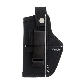 IWB/OWB Concealed Carry Pistol Holsters, Right/Left Hand Gun Holder Man/Woman Fits Glock Gun Holster for Pistols (Black 2 Pack)