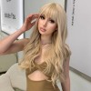 WigsA Heat Resistant Synthetic Hair Highlight blonde Costume Wigs With
