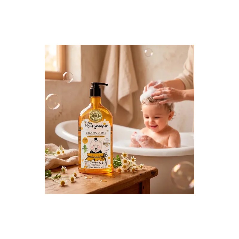 Shampoo 3 En 1 The Honeykeeper Manzanilla 414 Ml