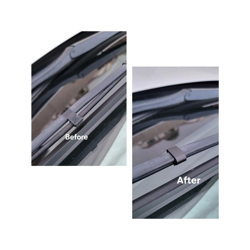 4X Front Windshield Wiper Arm Spray Nozzle Hose Clips Tube