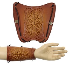 Jackalope Dragun - Shield - Soft Leather with Ornament Archery Equipment (Faded)