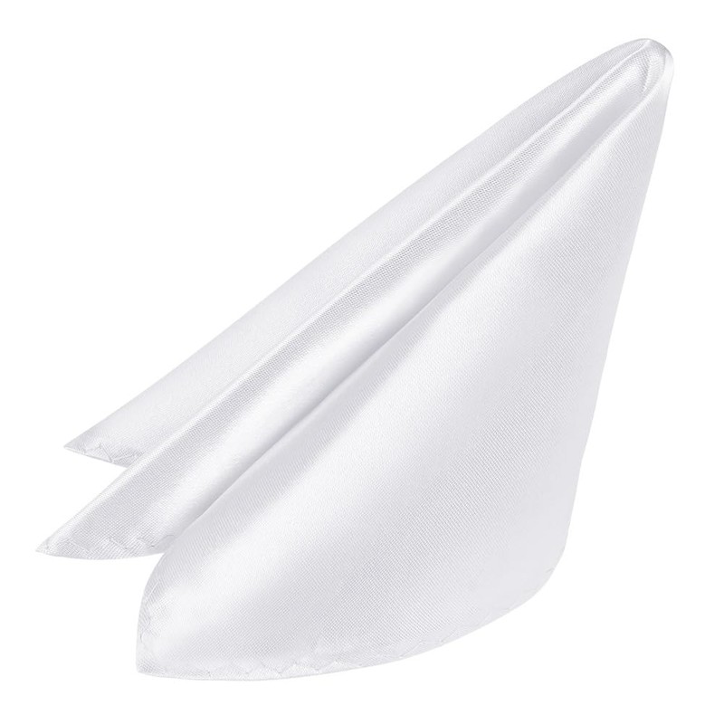 URAQT Pocket Square Plain Men's Pocket Square Holder Pre-Folded Fabric