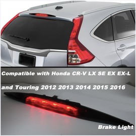 KEEGTBOX High Mount Stop Light LED Third Brake Light Assemblies Fits for Honda CR-V 2012 2013 2014 2015 2016 Rear LED 3rd Brake Lamp(Smoke)