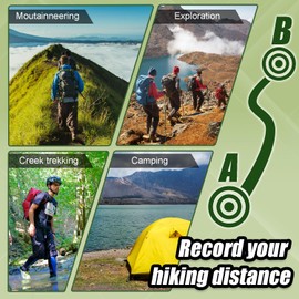 CooBigo 3pcs Army Green, Coffee, Dark Gray Ranger Pace Beads for Hiking, Long Distance Swimmers, 16 Inches Land Navigation Kit