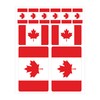 Canada Flag Stickers Set of 10 | Canada Car Sticker