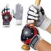 Spidergrip Nonslip Batting Gloves (M, American Flag)
