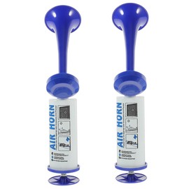 BESPORTBLE 2pcs Handheld Cheer Air Horns Reusable Noise Maker Props for Football Events Concerts Festivals and Parties Exciting Atmosphere for Celebrations and Competitions