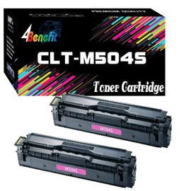 Dell (Set of 2, Magenta) 4Benefit Compatible Replacement CLT-504S Toner Cartridge 504S (2xMagenta) Made for Xpress C1810W C1860FW CLP-415NW CLP-470 CLP-475 CLX-4195 CLX-4195FN 4195FW Laser Printer