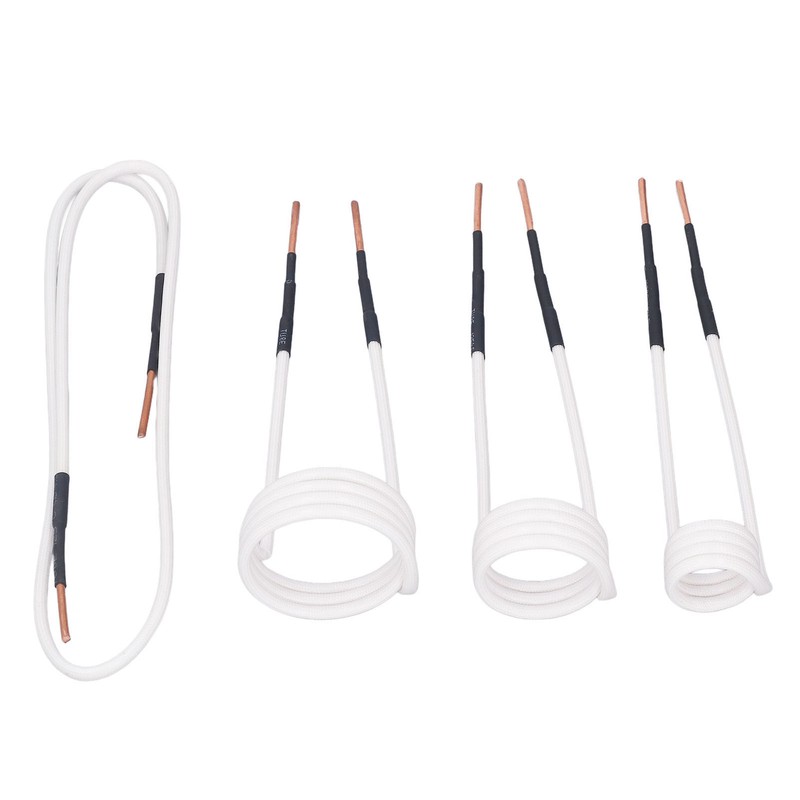 4Pcs Induction Heater Coil Kit 2.5mm Brass Core 20 30