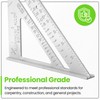 Hardys 7" Aluminium Combination Square - Straight Edge Tri Speed