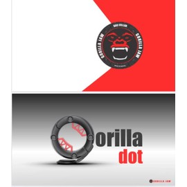 GORILLA JAW GorillaJaw™ DOT1 Barbell Clamps 1 inch (25mm) Quick Release Pair of Locking 1" (25mm) Weight Bar Plates Locks Barbell Clips for Workout Weightlifting Barbell Clamp w/Nylon Locks (Black)