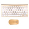 Smart Wireless Keyboard Mouse Kit Silent LED Indicator Waterproof Power