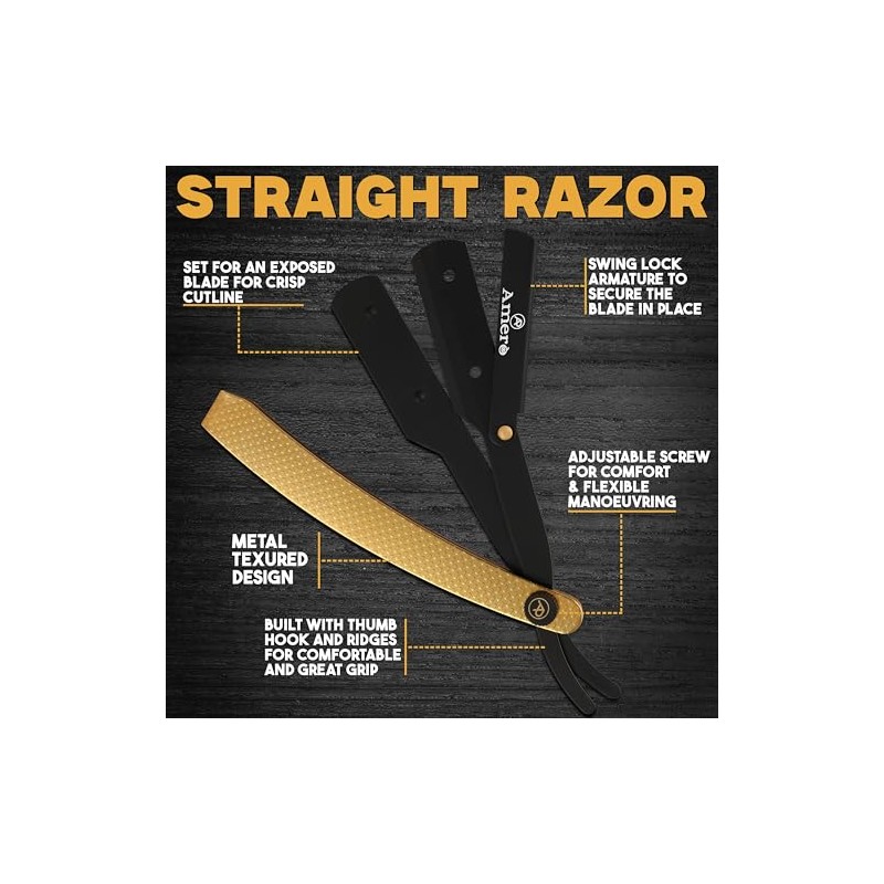 Cut-Throat Razor Straight Edge – Professional Stainless Steel Barber Razor
