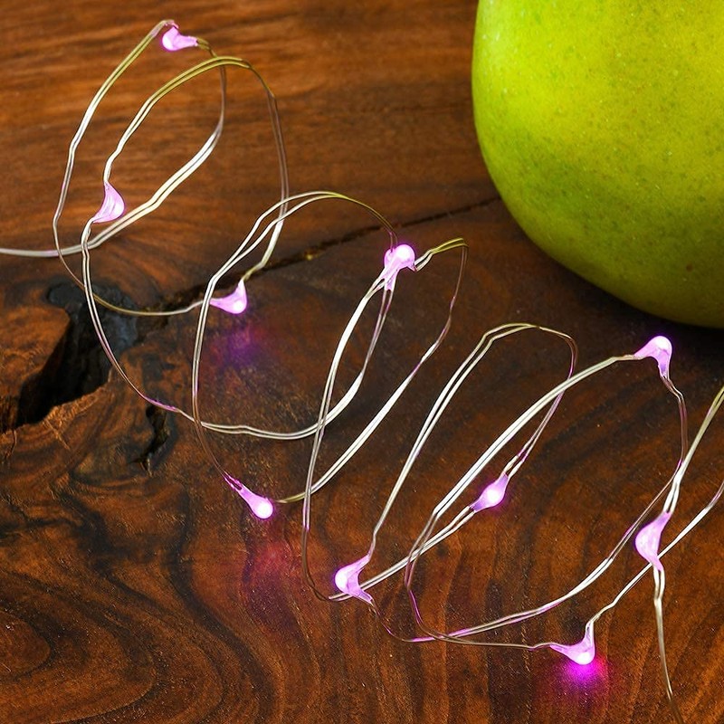 2 Pack Solar Powered Fairy String Lights Outdoor Waterproof 8