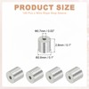 sourcing map 0.02"(0.5mm) Aluminum Crimping Loop Sleeve, Wire Rope Stop