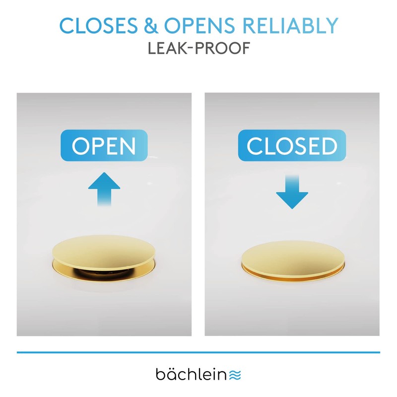 Bächlein Universal Bath Plug - Drain Plug [Gold] - incl.